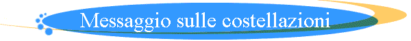 Messaggio sulle costellazioni